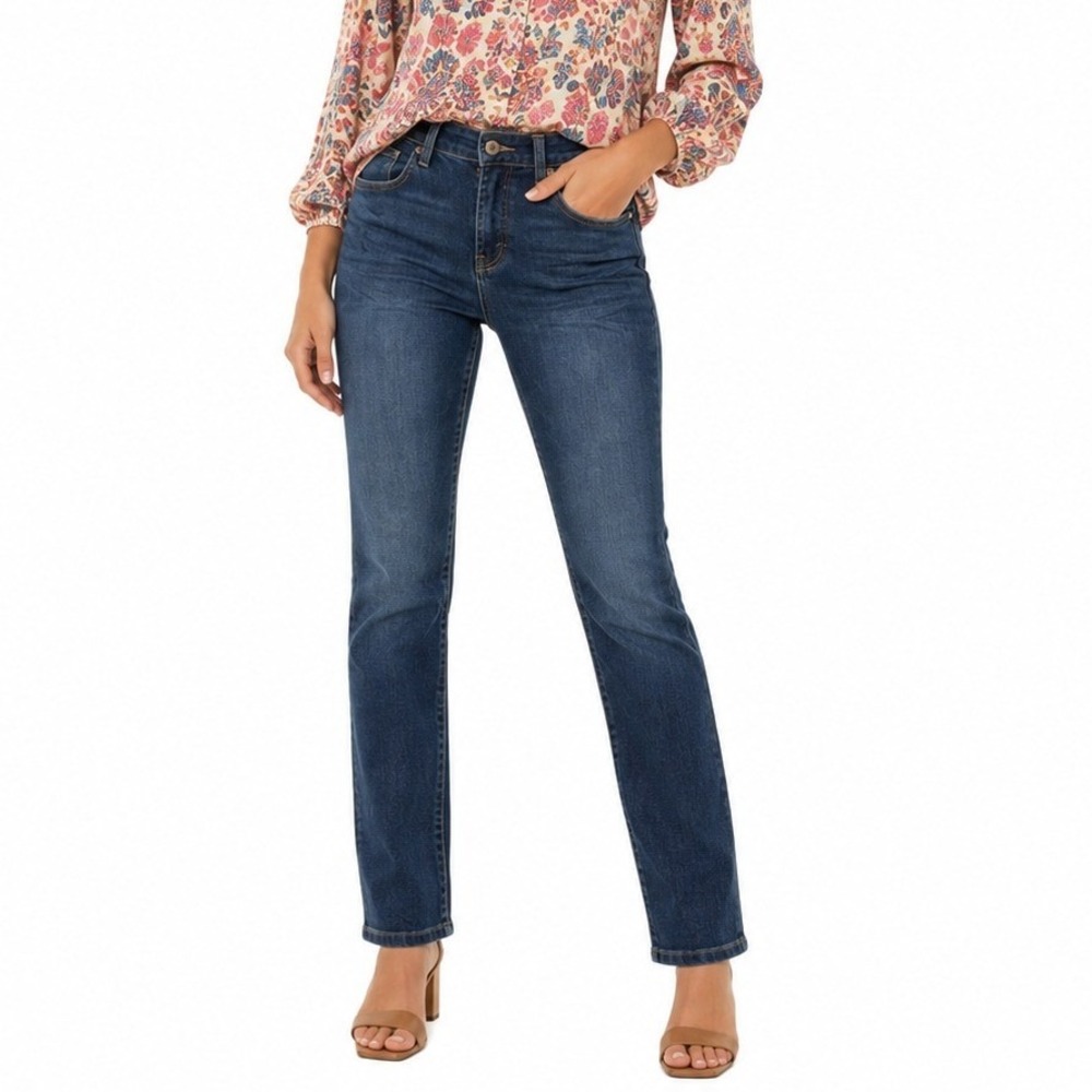 Lucky Brand Cooper Slim Jeans Women Size 16 Blue Classic Casual Denim